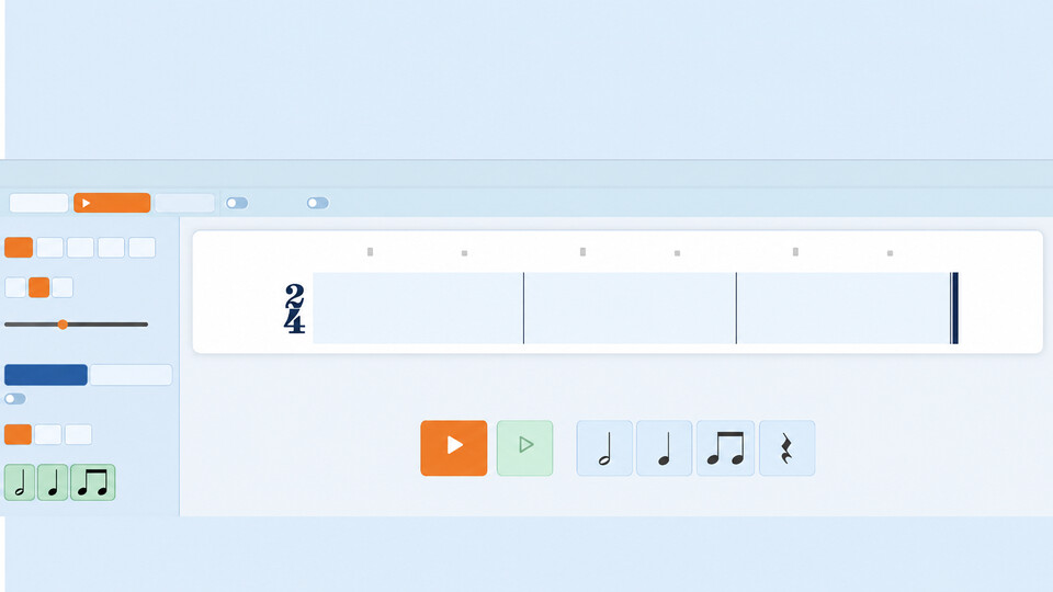 Rhythm dictation for interactive whiteboard