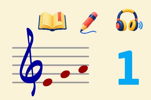 Aprende las notas Mi, Sol, La