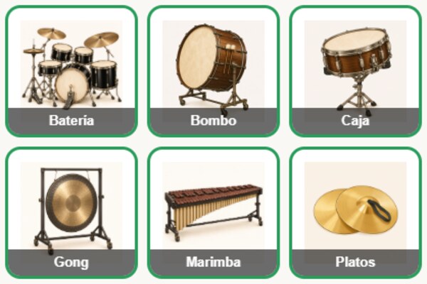 Memory: percusión