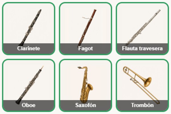 Memory: instrumentos de viento