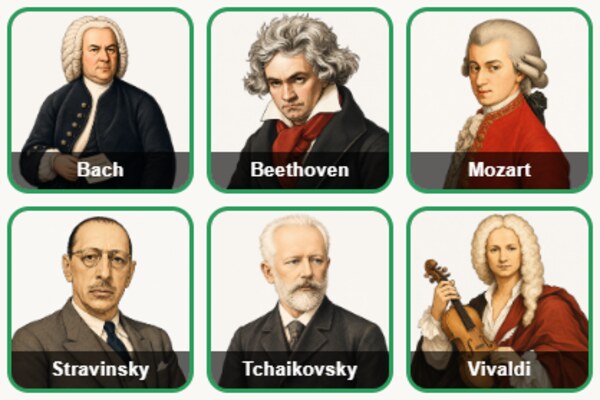 Memory de grandes compositores