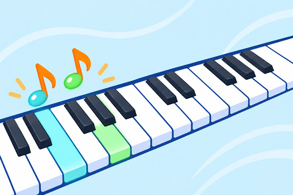 Melody Maestro con las notas Sol,Mi